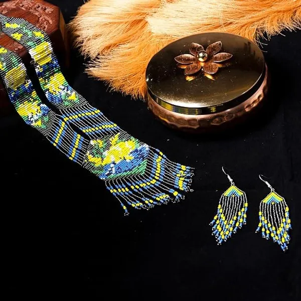 Handcrafted_Floral_Geometric_Seed_Bead_Necklace_Earring_Set_Tribal_Boho_Long_Beaded_Jewellery_Ethnic_Statement_Necklace_For_Women_Navratri_Diwali_Gift_17_Designs