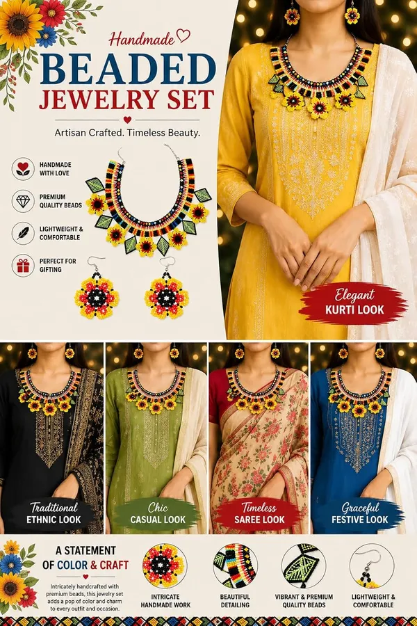 Handcrafted_Floral_Geometric_Seed_Bead_Necklace_Earring_Set_Tribal_Boho_Long_Beaded_Jewellery_Ethnic_Statement_Necklace_For_Women_Navratri_Diwali_Gift_17_Designs