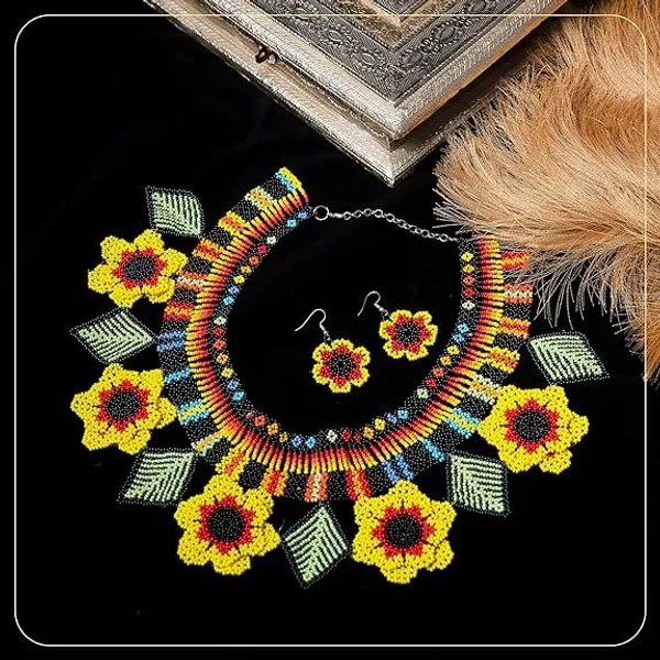Handcrafted_Floral_Geometric_Seed_Bead_Necklace_Earring_Set_Tribal_Boho_Long_Beaded_Jewellery_Ethnic_Statement_Necklace_For_Women_Navratri_Diwali_Gift_17_Designs