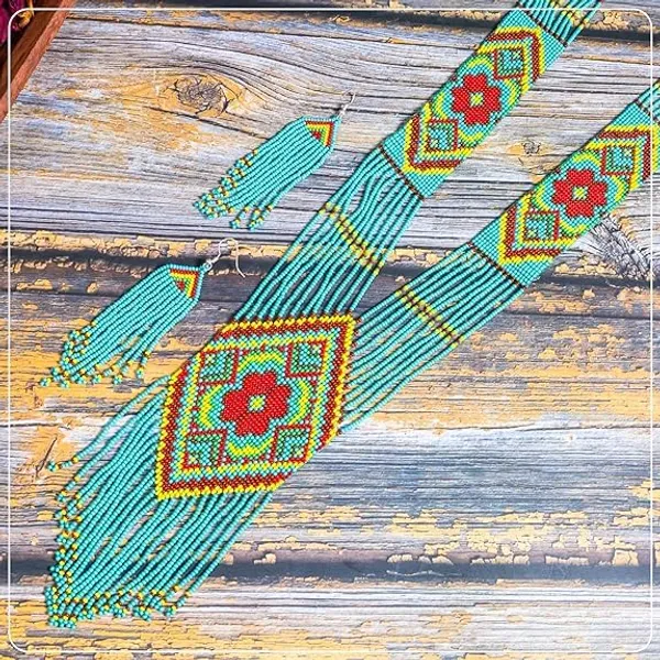 Handcrafted_Floral_Geometric_Seed_Bead_Necklace_Earring_Set_Tribal_Boho_Long_Beaded_Jewellery_Ethnic_Statement_Necklace_For_Women_Navratri_Diwali_Gift_17_Designs