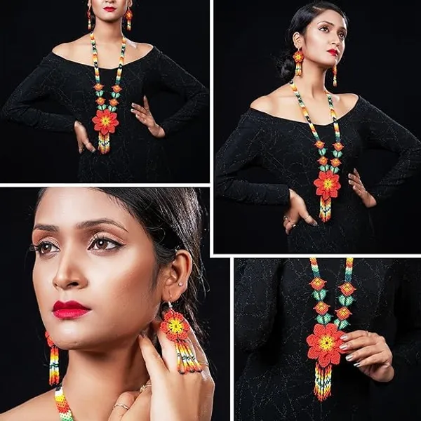 Handcrafted_Floral_Geometric_Seed_Bead_Necklace_Earring_Set_Tribal_Boho_Long_Beaded_Jewellery_Ethnic_Statement_Necklace_For_Women_Navratri_Diwali_Gift_17_Designs