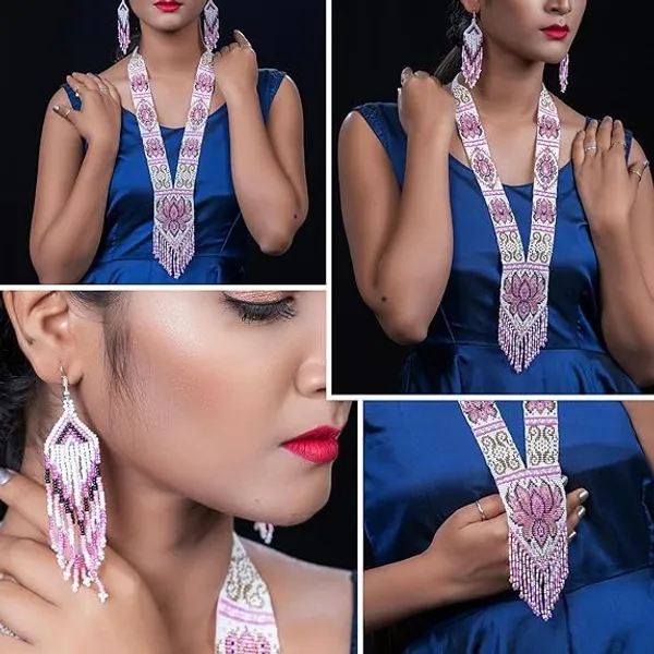 Handcrafted_Floral_Geometric_Seed_Bead_Necklace_Earring_Set_Tribal_Boho_Long_Beaded_Jewellery_Ethnic_Statement_Necklace_For_Women_Navratri_Diwali_Gift_17_Designs