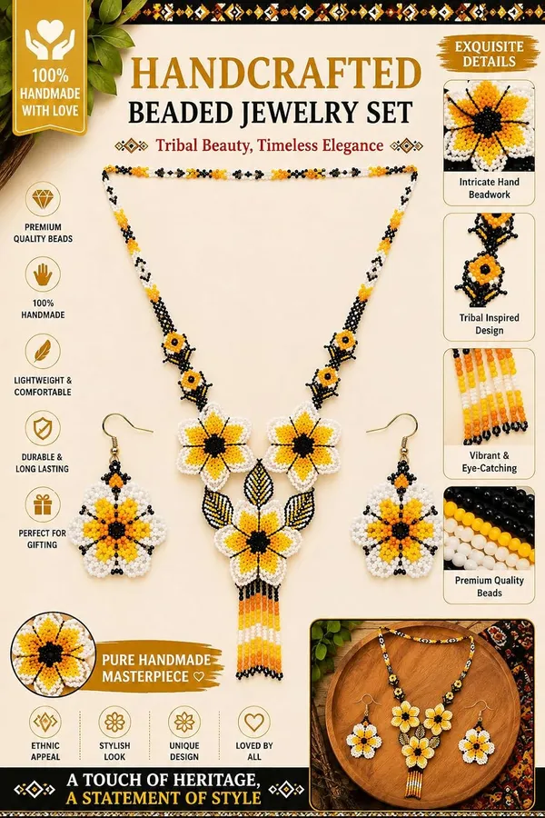 Handcrafted_Floral_Geometric_Seed_Bead_Necklace_Earring_Set_Tribal_Boho_Long_Beaded_Jewellery_Ethnic_Statement_Necklace_For_Women_Navratri_Diwali_Gift_17_Designs