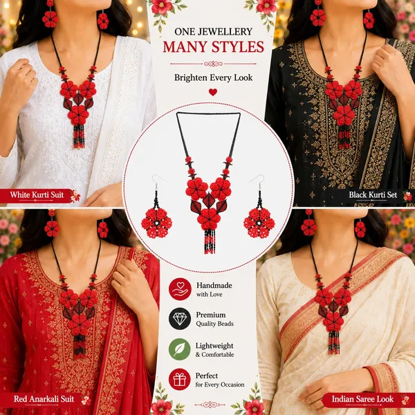 Handcrafted_Floral_Geometric_Seed_Bead_Necklace_Earring_Set_Tribal_Boho_Long_Beaded_Jewellery_Ethnic_Statement_Necklace_For_Women_Navratri_Diwali_Gift_17_Designs
