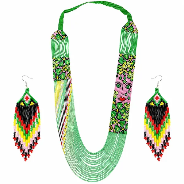 Handcrafted_Floral_Geometric_Seed_Bead_Necklace_Earring_Set_Tribal_Boho_Long_Beaded_Jewellery_Ethnic_Statement_Necklace_For_Women_Navratri_Diwali_Gift_17_Designs
