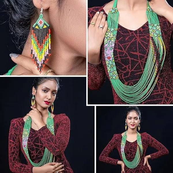 Handcrafted_Floral_Geometric_Seed_Bead_Necklace_Earring_Set_Tribal_Boho_Long_Beaded_Jewellery_Ethnic_Statement_Necklace_For_Women_Navratri_Diwali_Gift_17_Designs