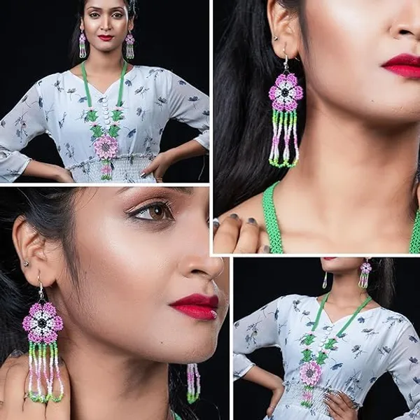 Handcrafted_Floral_Geometric_Seed_Bead_Necklace_Earring_Set_Tribal_Boho_Long_Beaded_Jewellery_Ethnic_Statement_Necklace_For_Women_Navratri_Diwali_Gift_17_Designs