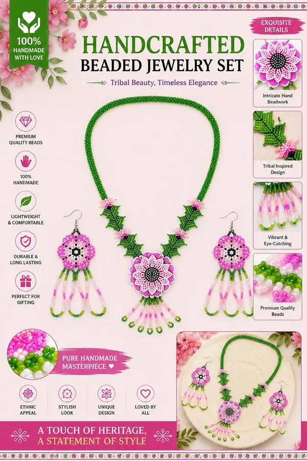 Handcrafted_Floral_Geometric_Seed_Bead_Necklace_Earring_Set_Tribal_Boho_Long_Beaded_Jewellery_Ethnic_Statement_Necklace_For_Women_Navratri_Diwali_Gift_17_Designs