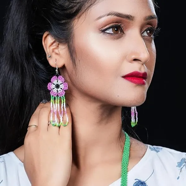 Handcrafted_Floral_Geometric_Seed_Bead_Necklace_Earring_Set_Tribal_Boho_Long_Beaded_Jewellery_Ethnic_Statement_Necklace_For_Women_Navratri_Diwali_Gift_17_Designs