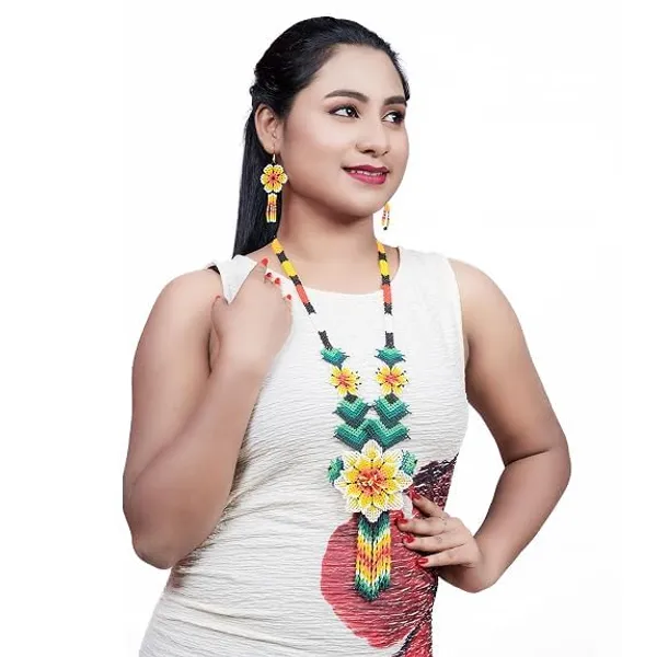 Handcrafted_Floral_Geometric_Seed_Bead_Necklace_Earring_Set_Tribal_Boho_Long_Beaded_Jewellery_Ethnic_Statement_Necklace_For_Women_Navratri_Diwali_Gift_17_Designs