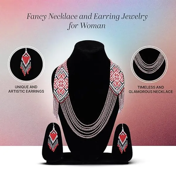 Handcrafted_Floral_Geometric_Seed_Bead_Necklace_Earring_Set_Tribal_Boho_Long_Beaded_Jewellery_Ethnic_Statement_Necklace_For_Women_Navratri_Diwali_Gift_17_Designs