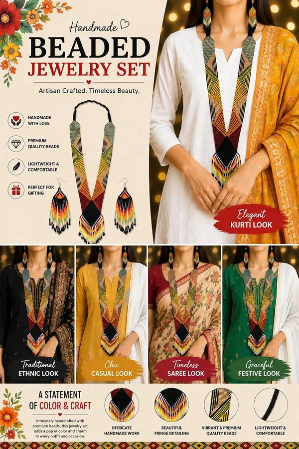 Handcrafted_Floral_Geometric_Seed_Bead_Necklace_Earring_Set_Tribal_Boho_Long_Beaded_Jewellery_Ethnic_Statement_Necklace_For_Women_Navratri_Diwali_Gift_17_Designs