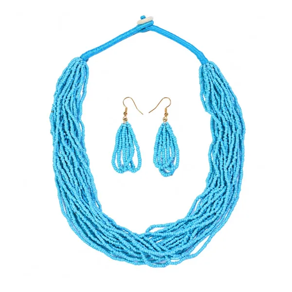 Product_Summary_Beadnest_Multi_Strand_Seed_Bead_Cascade_Necklace_Earrings_Set_Available_In_12_Vibrant_Colours_Handmade_Boho_Layered_Statement_Jewellery_For_Women_Adjustable_Ethnic_Tribal_Necklace_For_Festive