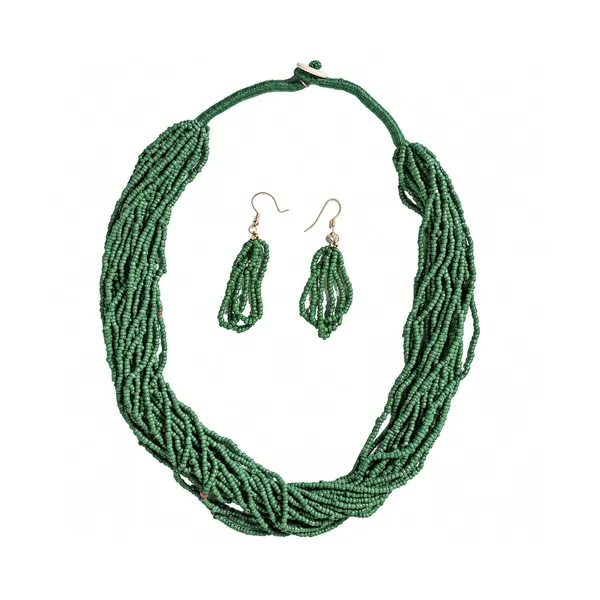 Product_Summary_Beadnest_Multi_Strand_Seed_Bead_Cascade_Necklace_Earrings_Set_Available_In_12_Vibrant_Colours_Handmade_Boho_Layered_Statement_Jewellery_For_Women_Adjustable_Ethnic_Tribal_Necklace_For_Festive