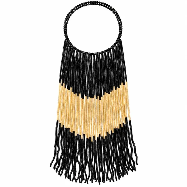 Tribal_Fringe_Beaded_Necklace_For_Women_Handmade_Boho_Naga_Style_Chevron_Tassel_Statement_Necklace_Ethnic_Bohemian_Seed_Bead_Jewellery