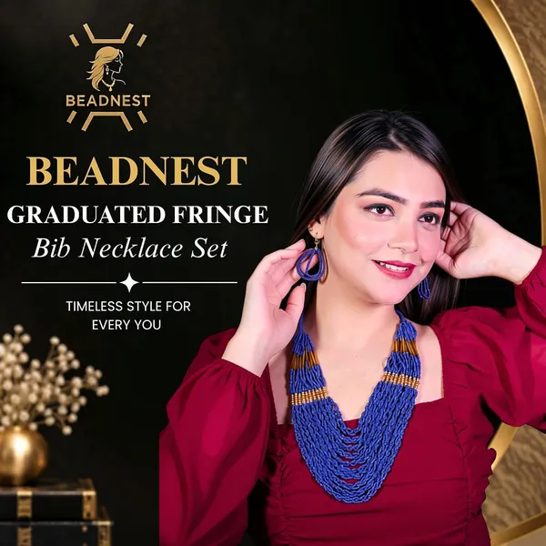 Product_Summary_Beadnest_Graduated_Fringe_Bib_Necklace_Earrings_Set_Available_In_12_Vibrant_Colours_Handmade_Multi_Layer_Seed_Bead_Statement_Jewellery_For_Women_Boho_Tribal_Necklace