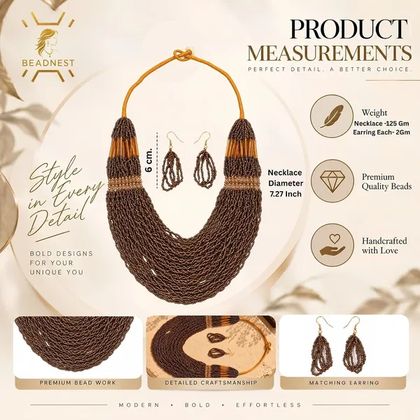 Product_Summary_Beadnest_Graduated_Fringe_Bib_Necklace_Earrings_Set_Available_In_12_Vibrant_Colours_Handmade_Multi_Layer_Seed_Bead_Statement_Jewellery_For_Women_Boho_Tribal_Necklace