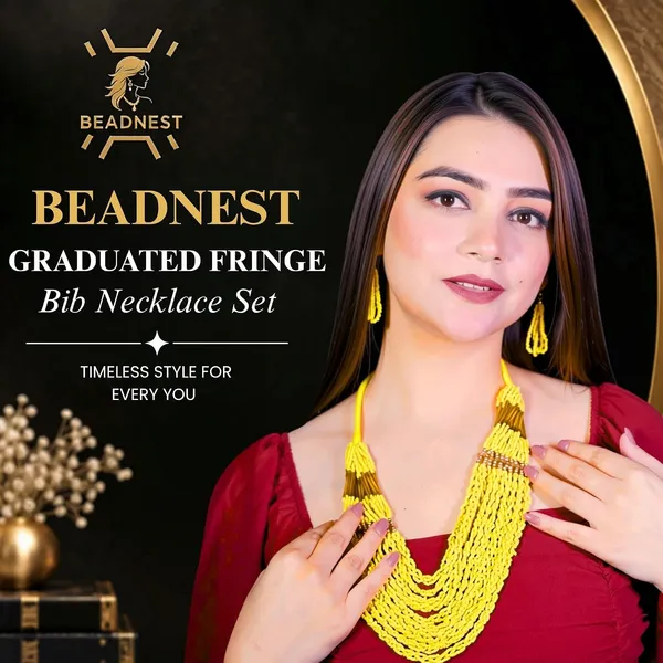 Product_Summary_Beadnest_Graduated_Fringe_Bib_Necklace_Earrings_Set_Available_In_12_Vibrant_Colours_Handmade_Multi_Layer_Seed_Bead_Statement_Jewellery_For_Women_Boho_Tribal_Necklace