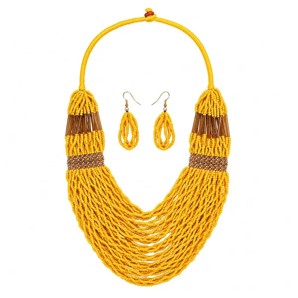 Product_Summary_Beadnest_Graduated_Fringe_Bib_Necklace_Earrings_Set_Available_In_12_Vibrant_Colours_Handmade_Multi_Layer_Seed_Bead_Statement_Jewellery_For_Women_Boho_Tribal_Necklace