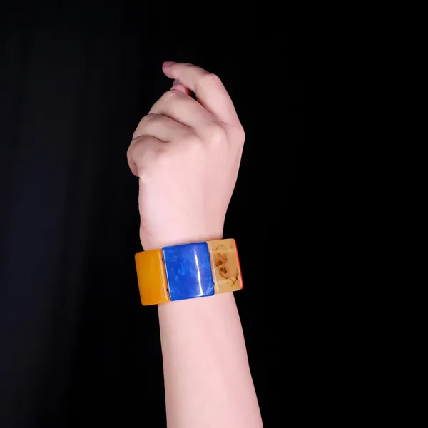 Product_Summary_Beadnest_Chunky_Resin_Tile_Stretch_Bracelet_Available_In_12_Vibrant_Colours_Handmade_Bold_Statement_Bangle_For_Women_Stackable_Ethnic_Boho_Bracelet