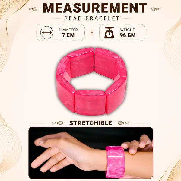 Product_Summary_Beadnest_Chunky_Resin_Tile_Stretch_Bracelet_Available_In_12_Vibrant_Colours_Handmade_Bold_Statement_Bangle_For_Women_Stackable_Ethnic_Boho_Bracelet