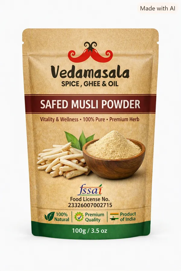 Vedamasala_Safed_Musli_Herbal_Powder