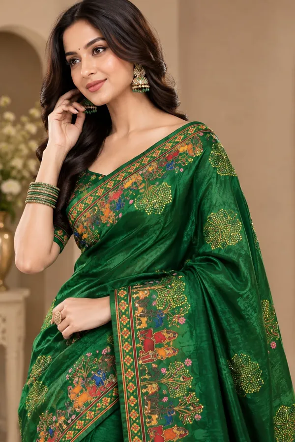 Green_Silk_Embroidered_Saree_For_Women