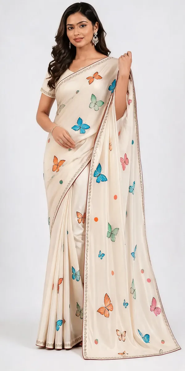 Cream_Silk_Digital_Printed_Saree_For_Women