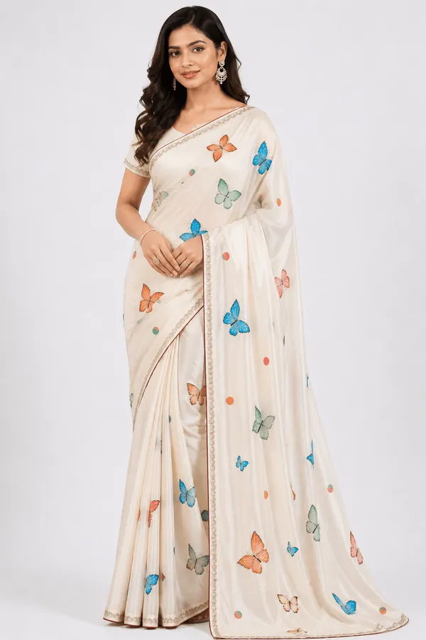 Cream_Silk_Digital_Printed_Saree_For_Women