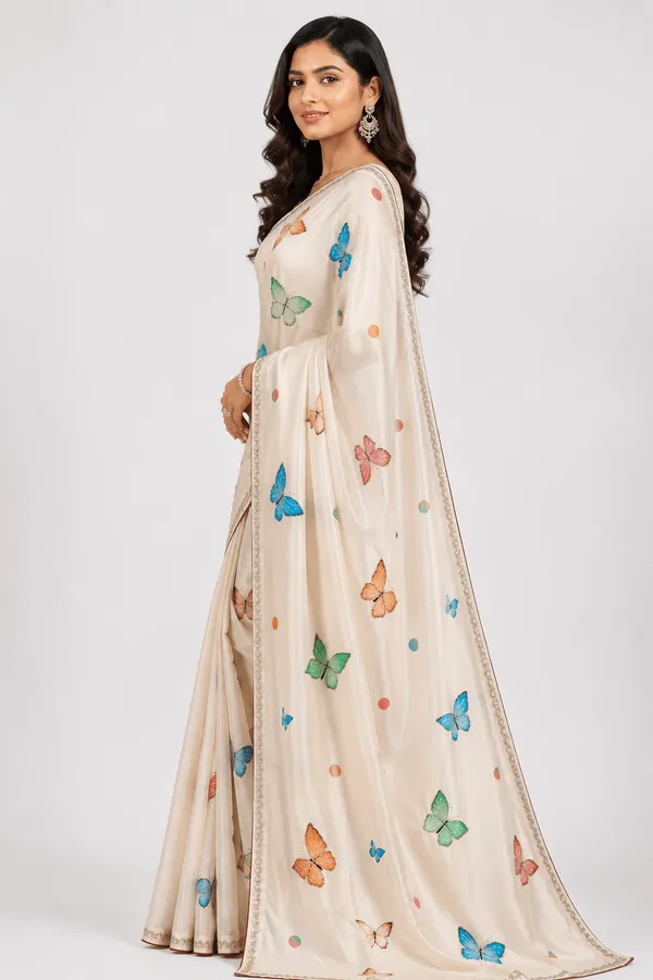 Cream_Silk_Digital_Printed_Saree_For_Women