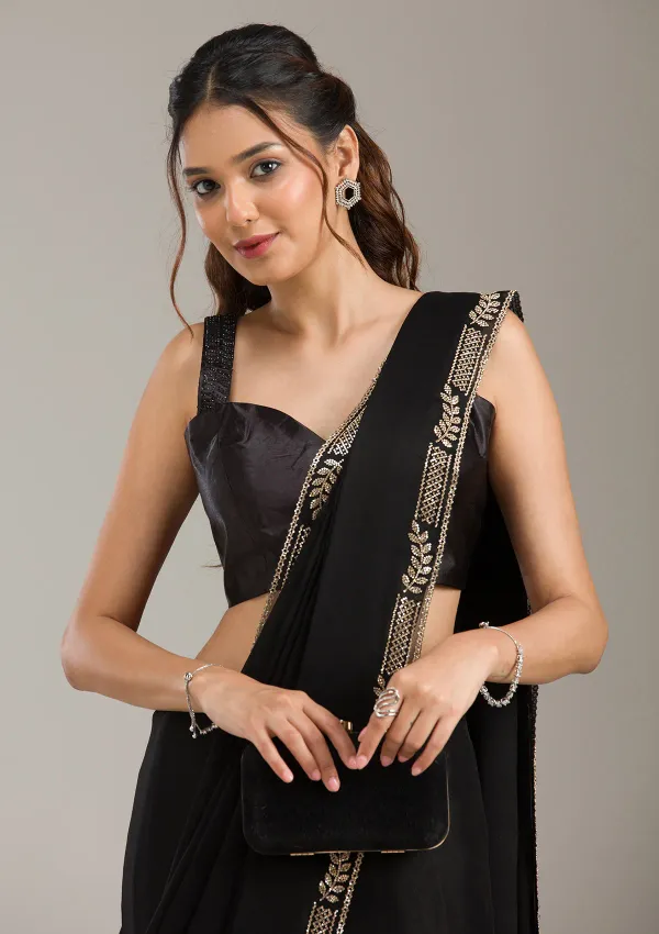 Black_Silk_Stonework_Saree_For_Women