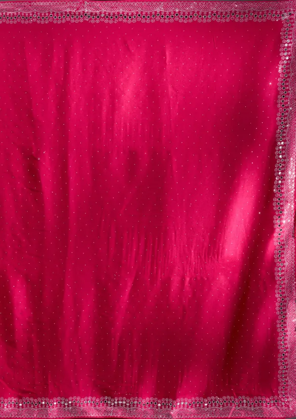 Rani_Pink_Satin_Silver_Stone_Work_Saree_For_Women