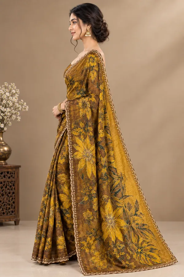 Brown_Silk_Floral_Digital_Printed_Saree_For_Women