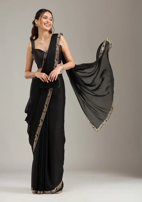 Black_Silk_Stonework_Saree_For_Women