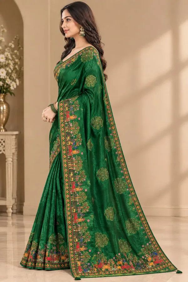 Green_Silk_Embroidered_Saree_For_Women