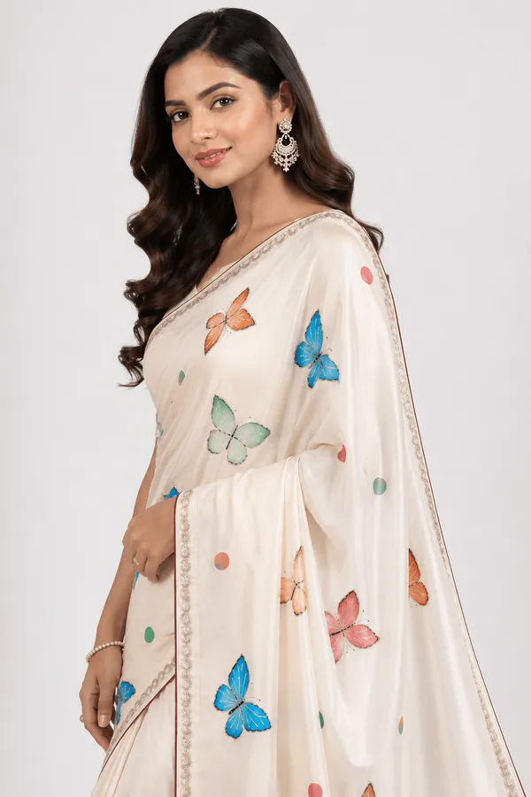 Cream_Silk_Digital_Printed_Saree_For_Women