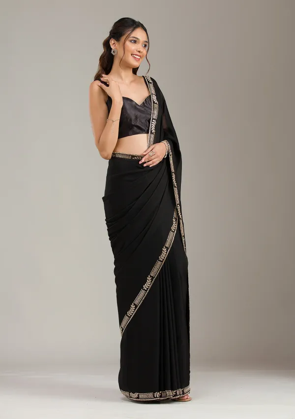 Black_Silk_Stonework_Saree_For_Women