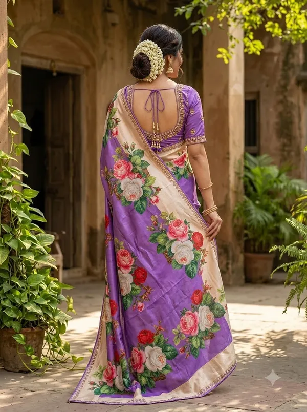 Purple_Silk_Floral_Digital_Printed_Saree_For_Women
