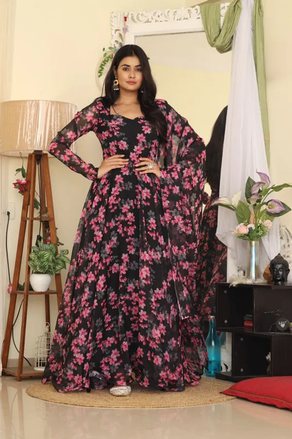 Black_Georgette_Gown_with_Dupatta_for_Women