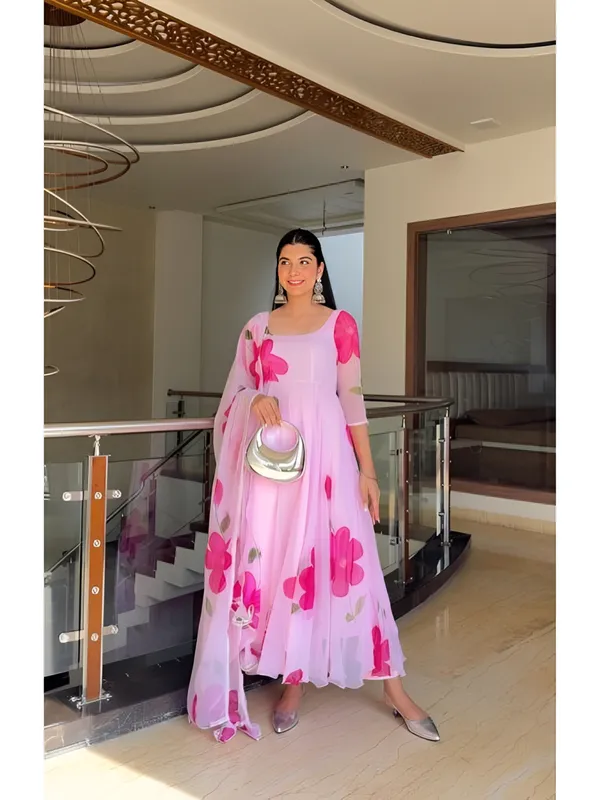 Pink_Georgette_Gown_with_Dupatta_for_Women