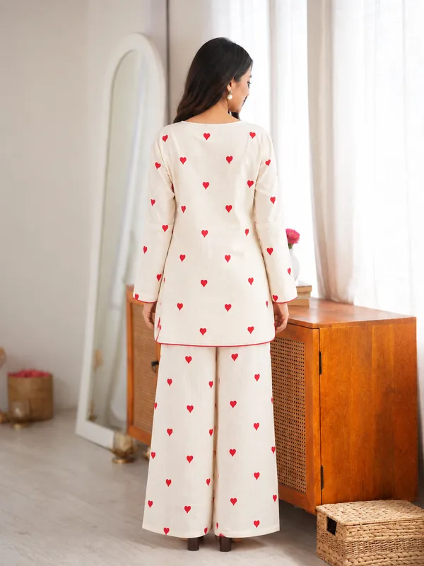 Cream_Cotton_Kurta_Palazzo_Co-ord_Set_for_Women
