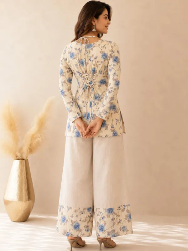 Cream_Cotton_Kurta_Palazzo_Co-ord_Set_for_Women