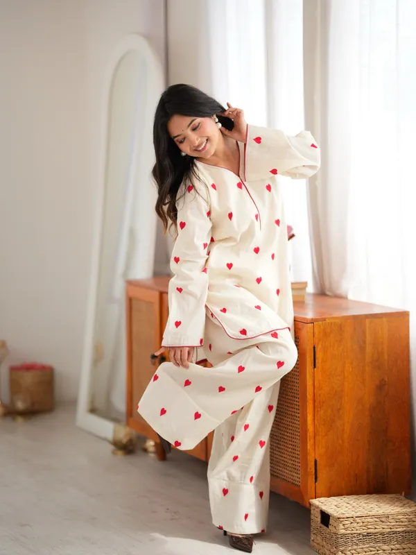 Cream_Cotton_Kurta_Palazzo_Co-ord_Set_for_Women