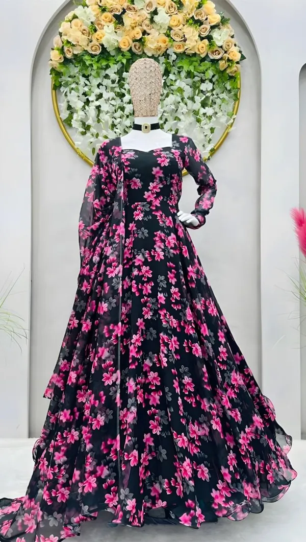Black_Georgette_Gown_with_Dupatta_for_Women
