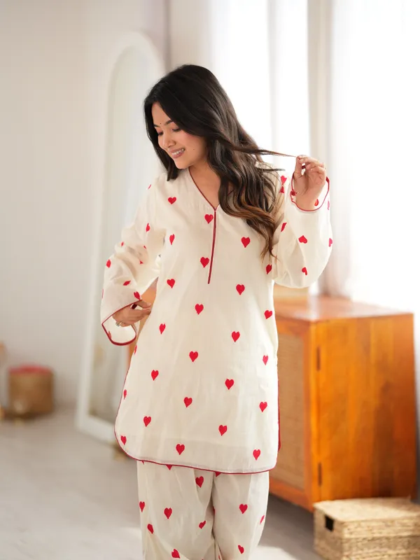 Cream_Cotton_Kurta_Palazzo_Co-ord_Set_for_Women