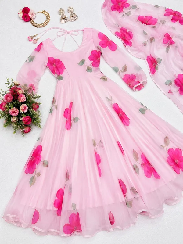 Pink_Georgette_Gown_with_Dupatta_for_Women