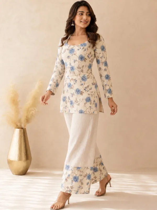 Cream_Cotton_Kurta_Palazzo_Co-ord_Set_for_Women