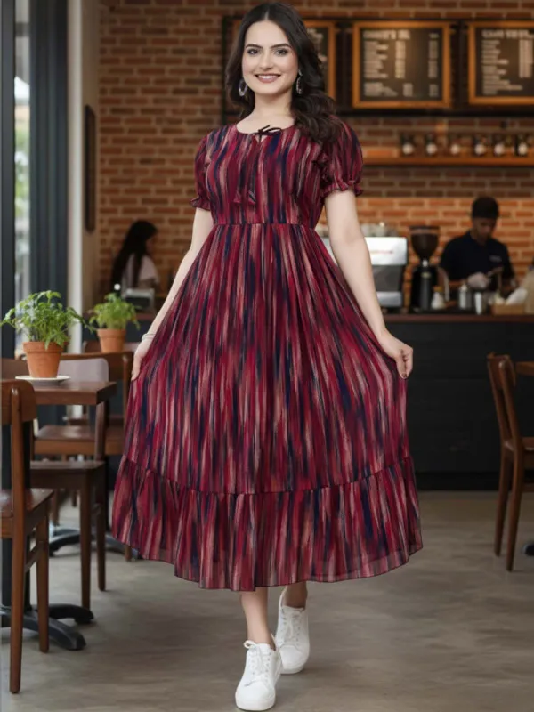 Maroon_Georgette_Gown_for_Women