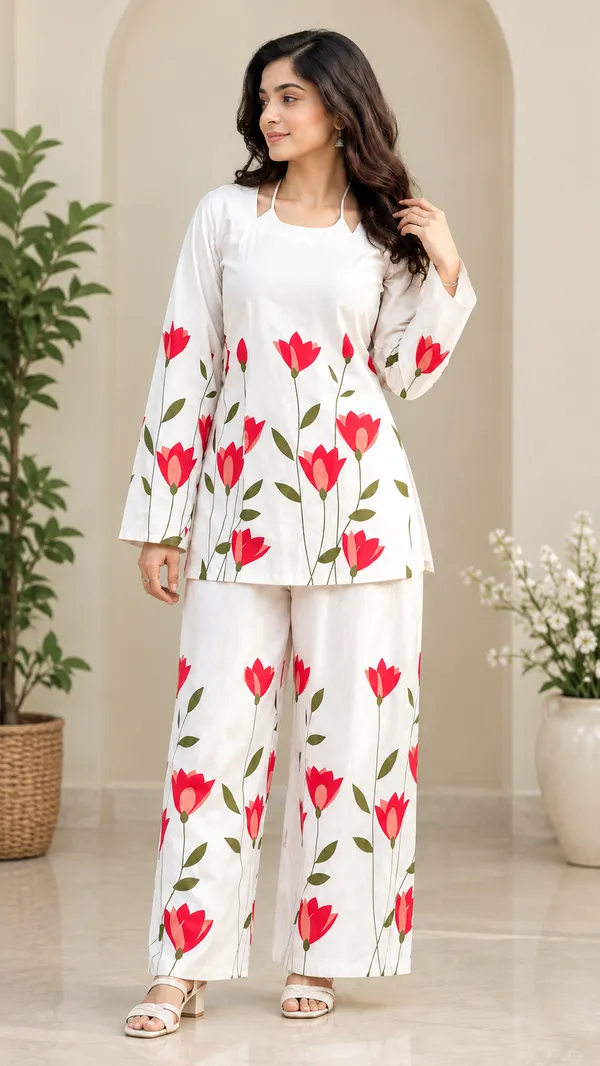 White_Cotton_Kurta_Palazzo_Co-ord_Set_for_Women