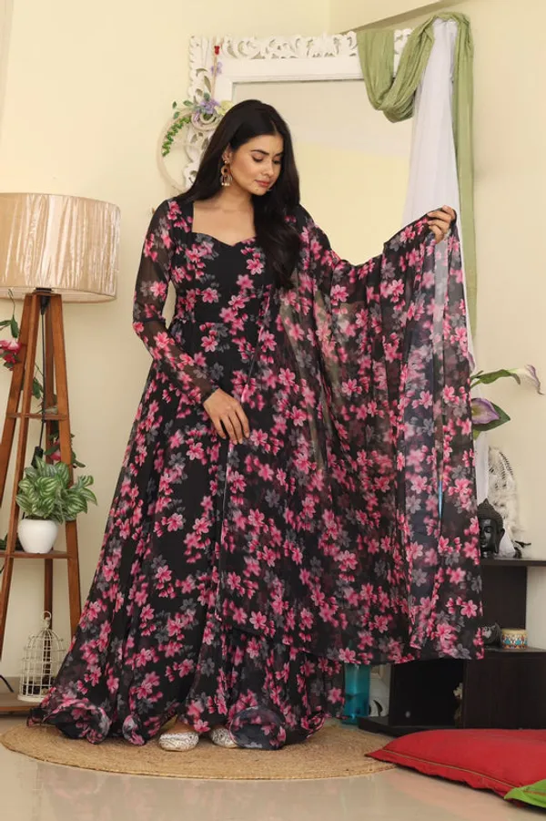 Black_Georgette_Gown_with_Dupatta_for_Women